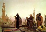 Jean-leon Gerome Canvas Paintings - Prayer in Cairo